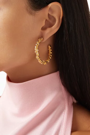 Joanna Laura Constantine Multi Wave Earrings in 18kt Gold-plated Brass
