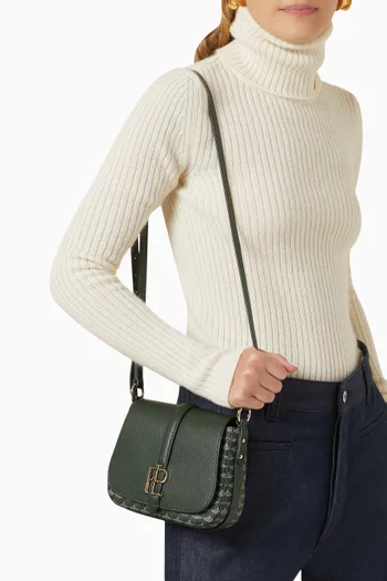 Bandolier 21 Crossbody Bag in Coated-canvas & Leather