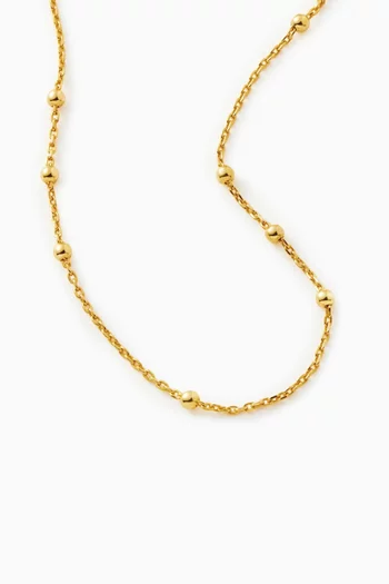 Orb Chain Bracelet in 18kt Gold Plated Vermeil