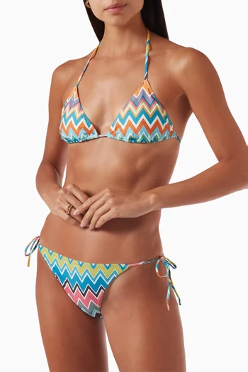 Zigzag Bikini Set in Stretch-nylon