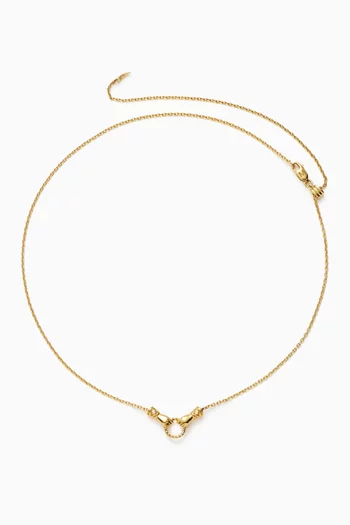 Harris Reed In Good Hands Necklace in 18kt Recycled Gold-plated Brass