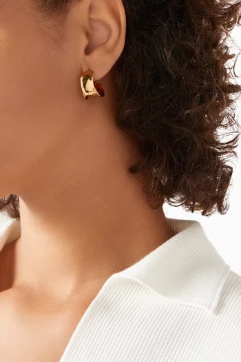 Mini Laila Hoop Earrings in 18kt Gold Vermeil