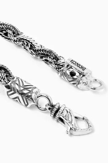 Round Braid Bracelet in Sterling Silver