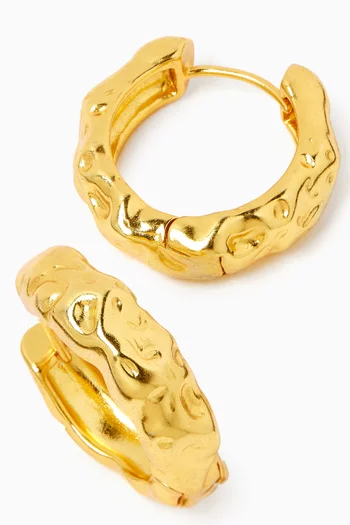 Classic Huggy Hoop Earrings in 18kt Gold-plated Bronze