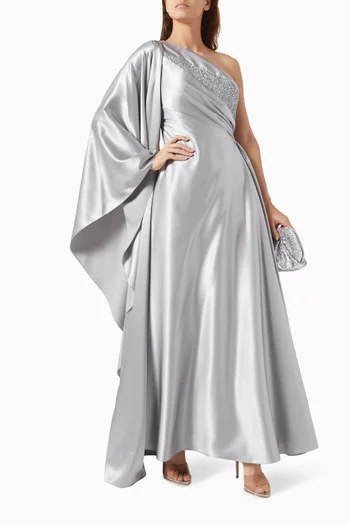 Nerine Gown in Crepe Silk