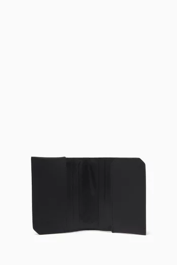 Piccolo Flap Card Case in Intrecciato Calf Leather