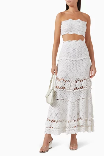 Jana Knit Maxi Skirt in Cotton