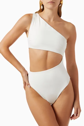 Tarsila One-shoulder Swimsuit in Lycra