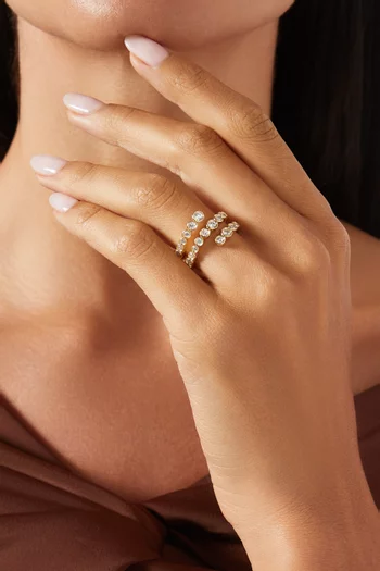 Odette Spiral Ring in 18kt Gold-plated Silver
