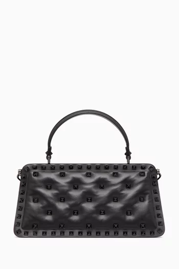 Valentino Garavani Small Rockstud Top-handle Bag in Nappa Leather