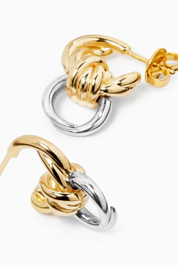 Knot Earrings in 18kt Gold-plated Sterling Silver