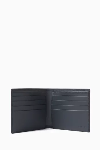Crsc Bi-fold 8cc Wallet in Leather