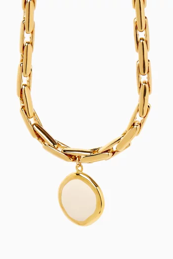 Halie Chain Necklace in 18kt Gold-plating