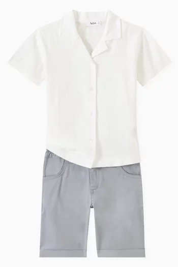 Button-down Shirt in Cotton-blend