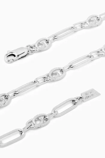 Motley Chain Bracelet in Sterling Silver