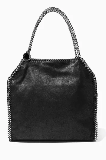 Black Falabella Shaggy Deer Fold Over Tote Bag