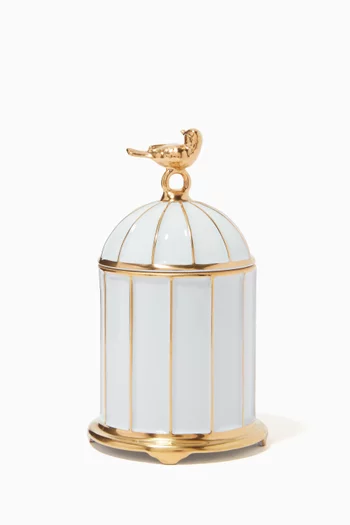 Birdcage Candle in Limoges Porcelain 