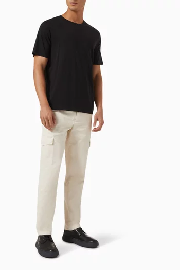 Crew Neck T-shirt in Pima Cotton