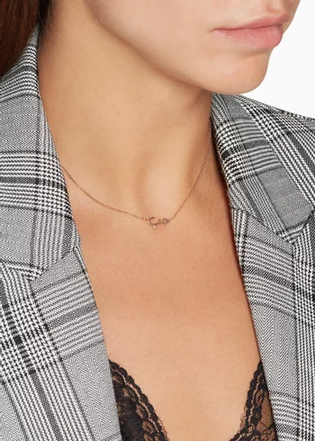 Rose-Gold & Diamond Hob Necklace