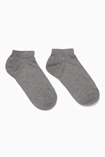 Grey Family Kids Sneaker Socks