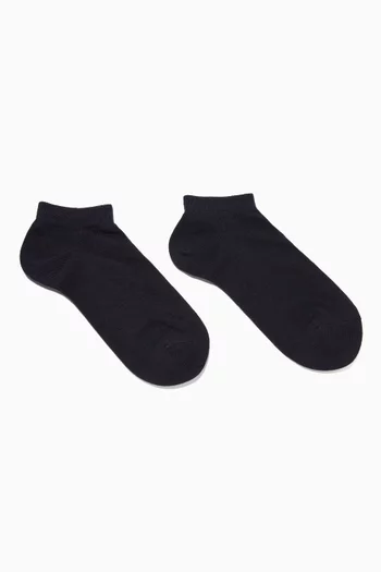 Navy Family Kids Sneaker Socks