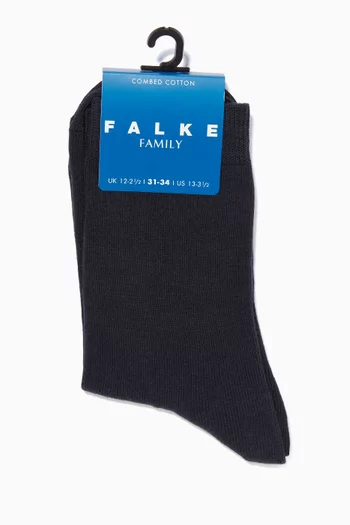 Navy Family Kids Socks