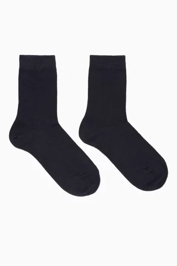Navy Family Kids Socks