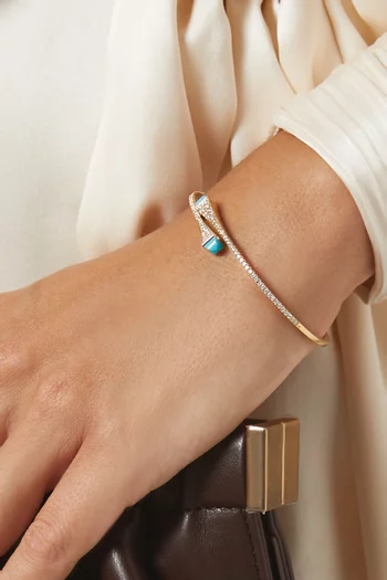 Cleo Diamond Slim Bracelet in 18kt Yellow Gold