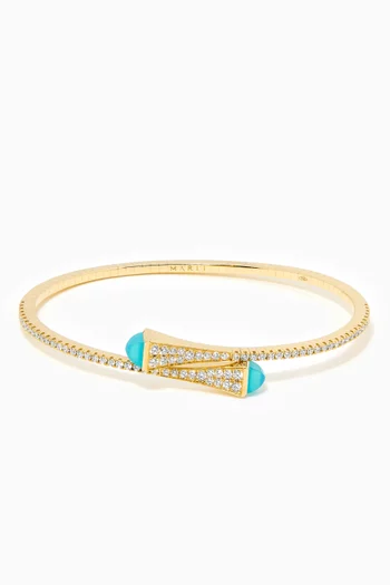 Cleo Diamond Slim Bracelet in 18kt Yellow Gold