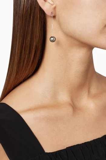 White-Gold Links of Love Earrings