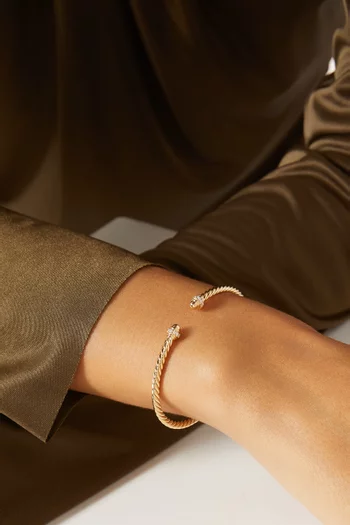 Cablespira®  Diamond Flex Bracelet in 18kt Gold