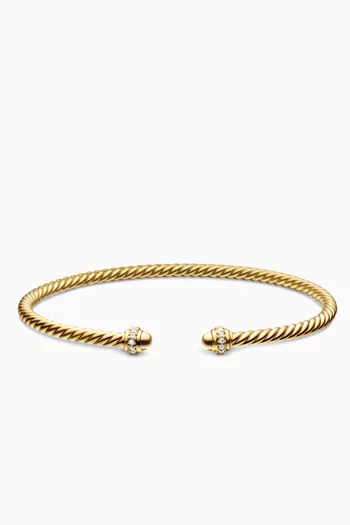 Cablespira®  Diamond Flex Bracelet in 18kt Gold