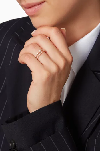 Rose-Gold & Diamond Avenues Index Ring