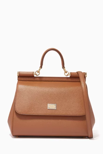Large Sicily Bag in Dauphine Leather