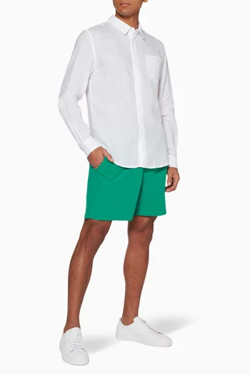 White Monaco Linen Shirt