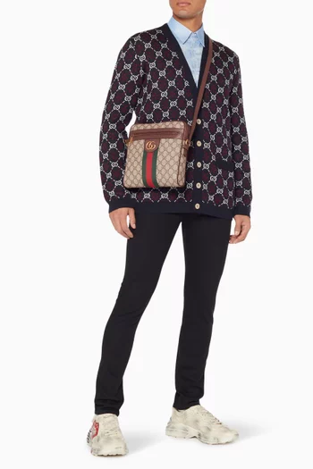 Beige & Ebony Small Ophidia Messenger Bag