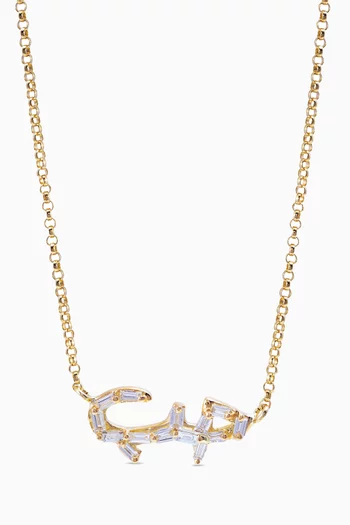 Yellow-Gold & Diamond Hobb Necklace