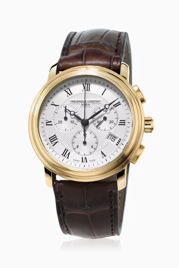 Classic Chronograph Leather Watch  
