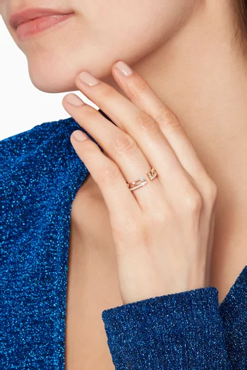 18kt Rose-Gold & Diamond Avenues Ring
