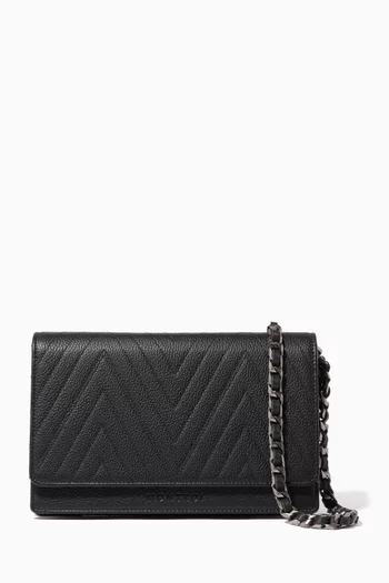 Leather Wallet Shoulder Bag 