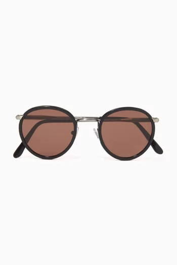 Carlito Stainless Steel & Acetate Sunglasses    
