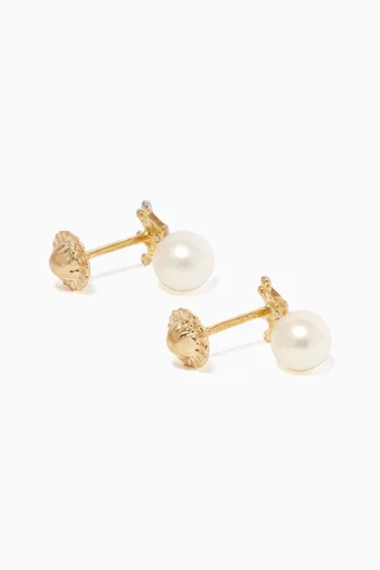My Princess Pearl Diamond Earrings