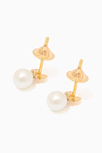 Butterfly Pearl Diamond Earrings        
