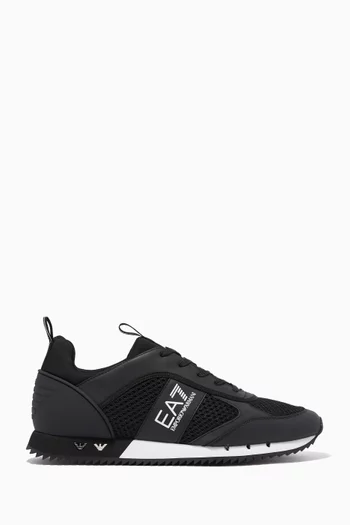 EA7 Sneakers in Mesh & Faux Leather