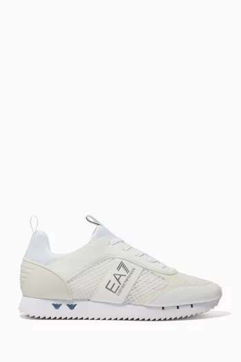 EA7 Sneakers in Mesh & Faux Leather