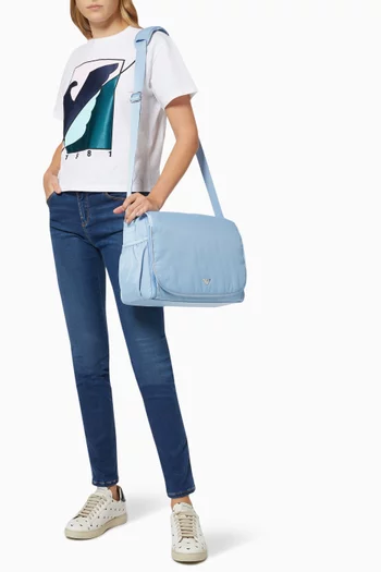 Logo Diaper Bag in Nylon 