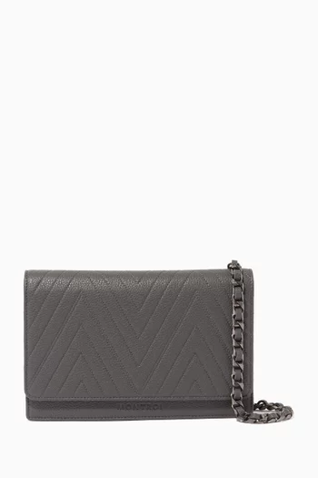 Leather Wallet Shoulder Bag 