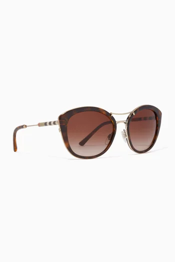 Vintage Check Cat-Eye Sunglasses