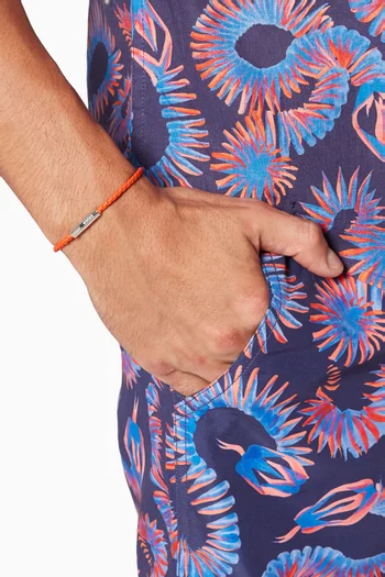 سوار جياني جلد مجدول وفضة إسترلينية