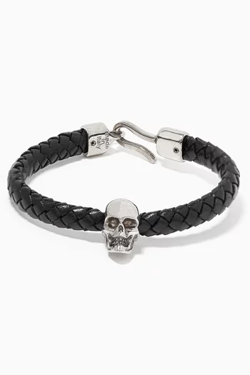 Skull Leather Bracelet   